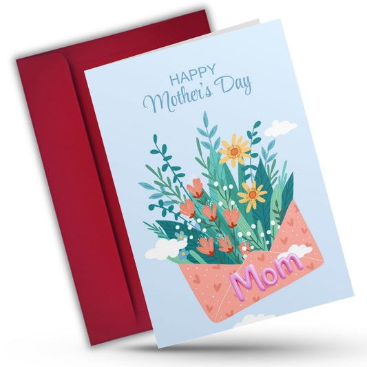 Mother's Day Greeting Card with Envelope - Gift for Mom