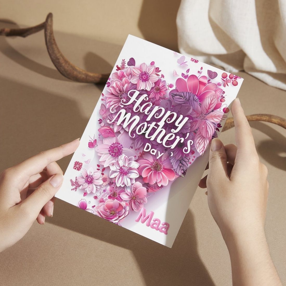 Mother's Day Greeting Card with Envelope - Gift for Mom