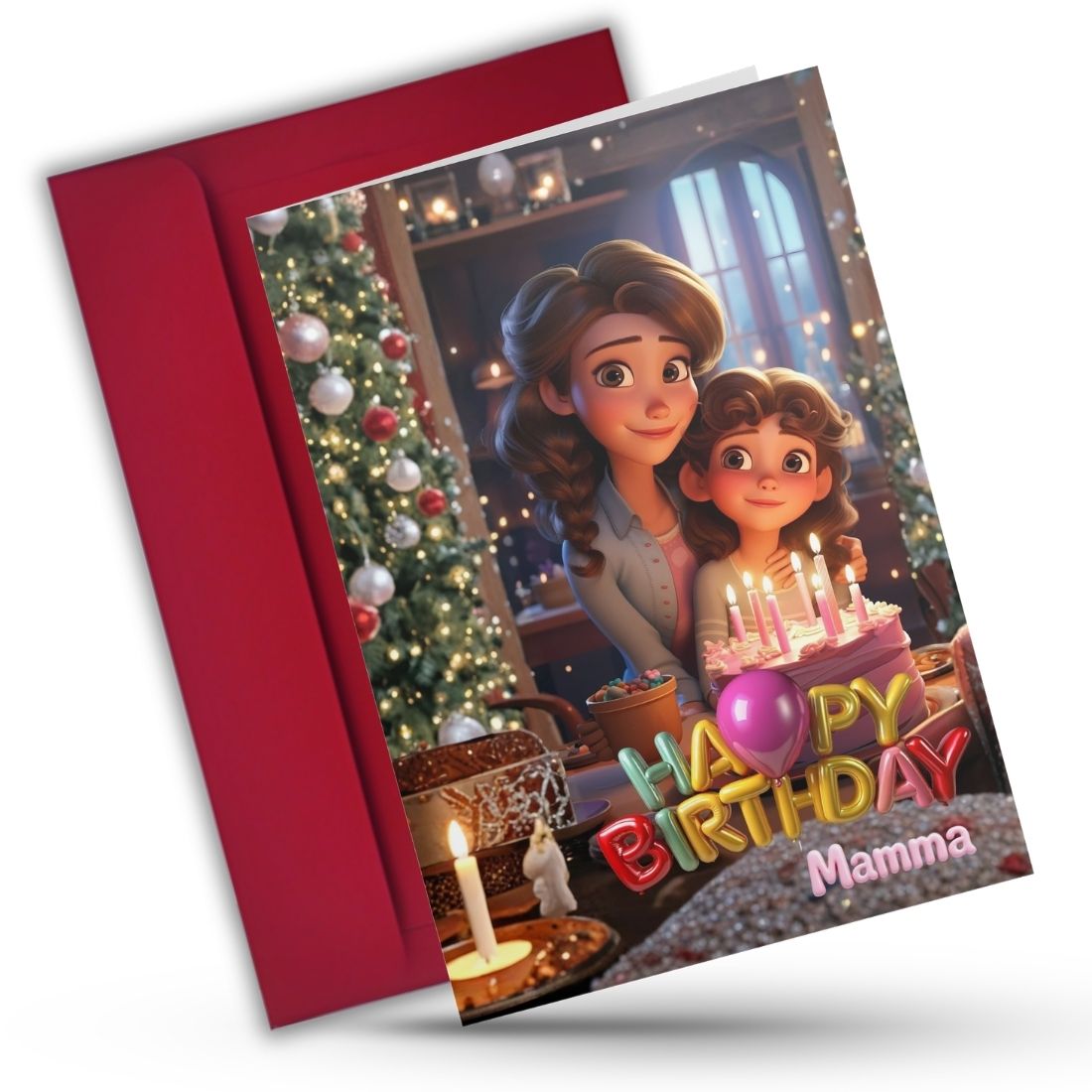 Mother Birthday Greeting Card with Envelope