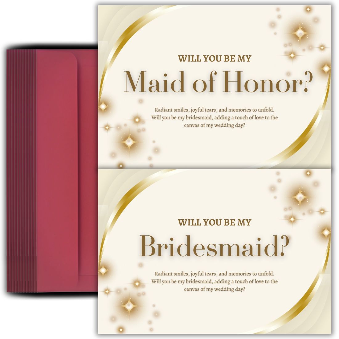 Bridesmaid Proposal Invitation Cards 5.8x8.3inch | Wedding Invite