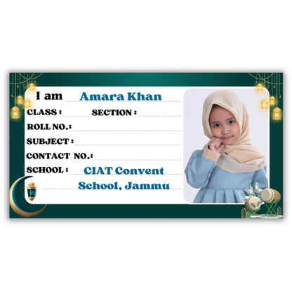 Kids Photo Name Slips Pack of 36