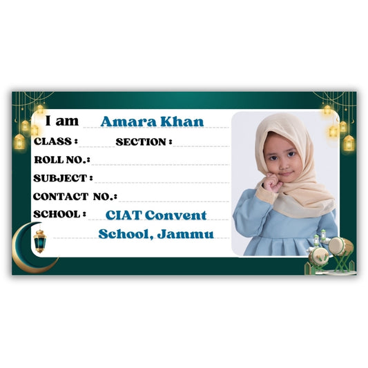 Kids Photo Name Slips Pack of 36