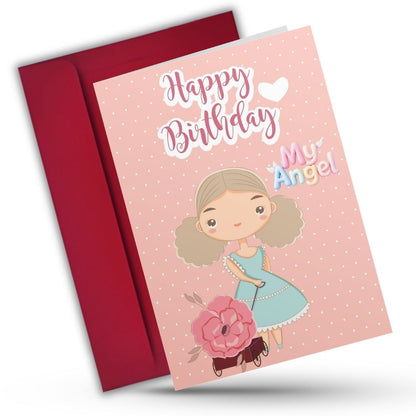 Daughter Birthday Greeting Card with Envelope