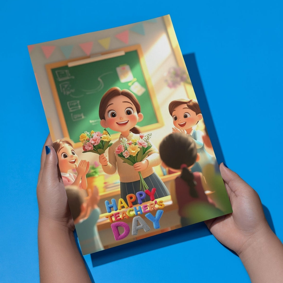 Happy Teacher's Day Card — Printed Greeting Card, Multiple Sizes, Photo Paper