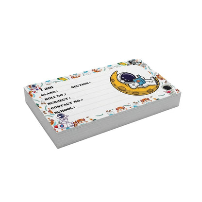 Kids Name Slips Cartoon Printed - Pack of 36 - Self Fill in