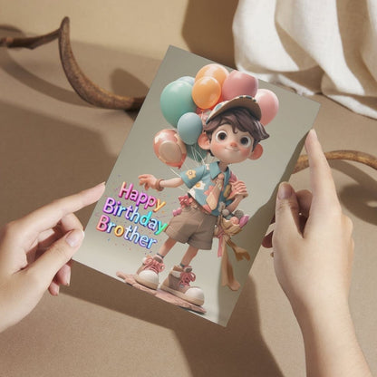 Brother Birthday Greeting Card with Envelope