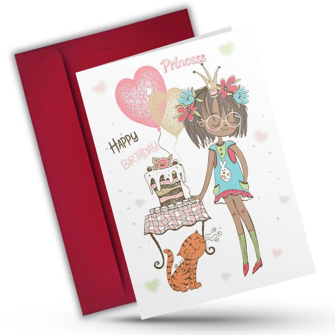 Daughter Birthday Greeting Card with Envelope
