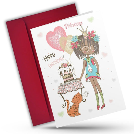 Daughter Birthday Greeting Card with Envelope