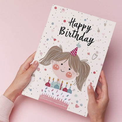 Daughter Birthday Greeting Card with Envelope