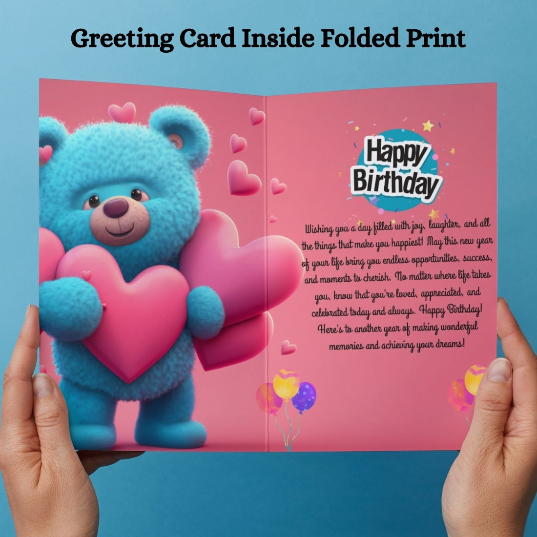 Happy Birthday Greeting Card For Family, Friends