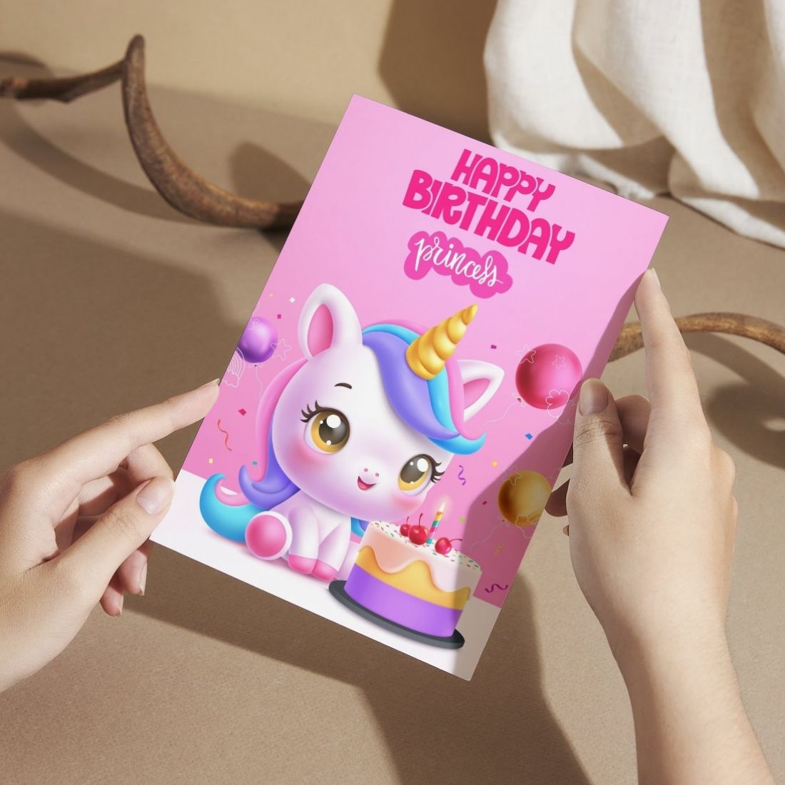 Daughter Birthday Greeting Card with Envelope