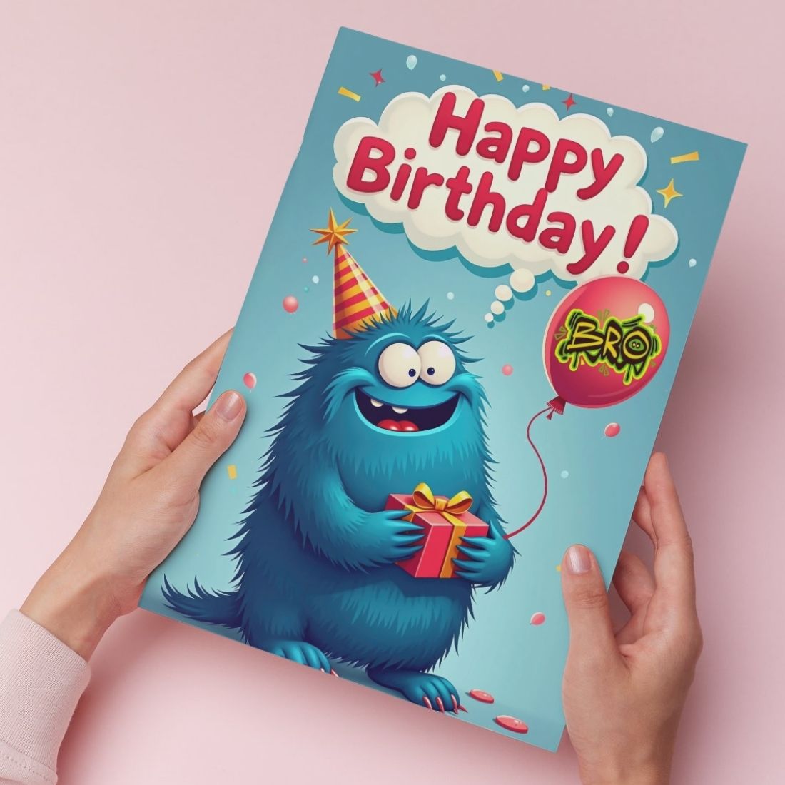 Brother Birthday Greeting Card with Envelope