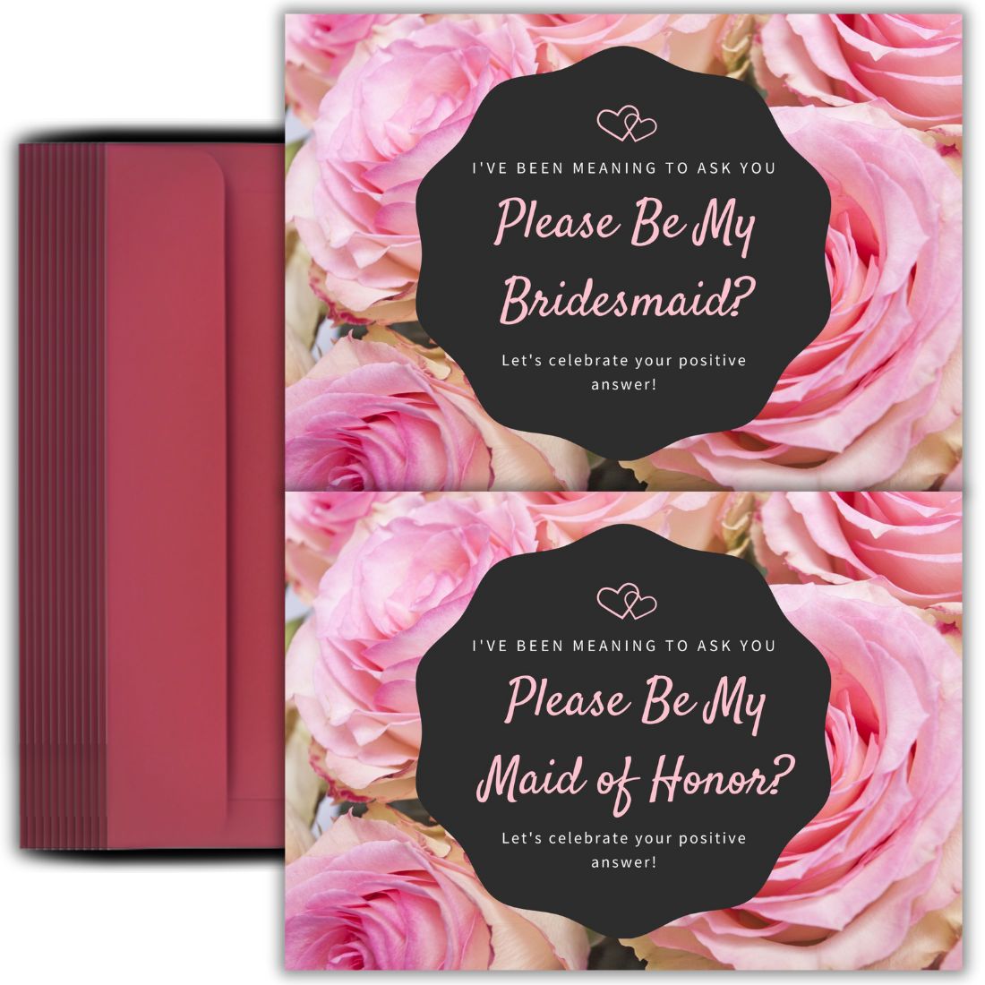 Bridesmaid Proposal Invitation Cards 5.8x8.3inch | Wedding Invite