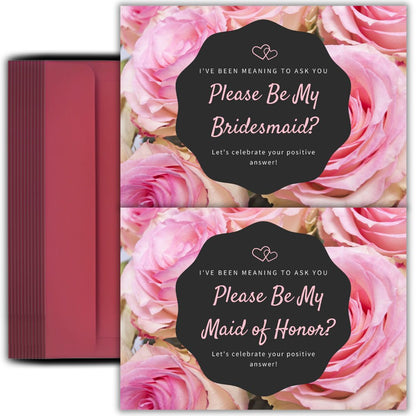 Bridesmaid Proposal Invitation Cards 5.8x8.3inch | Wedding Invite