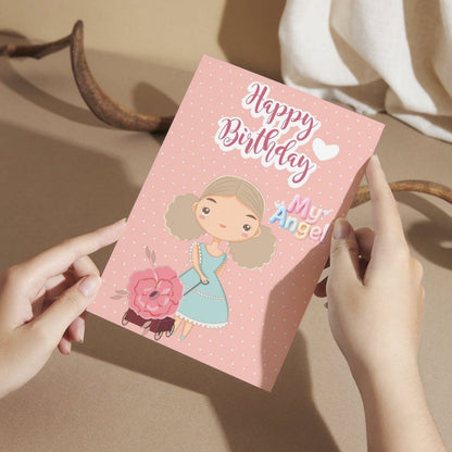 Daughter Birthday Greeting Card with Envelope