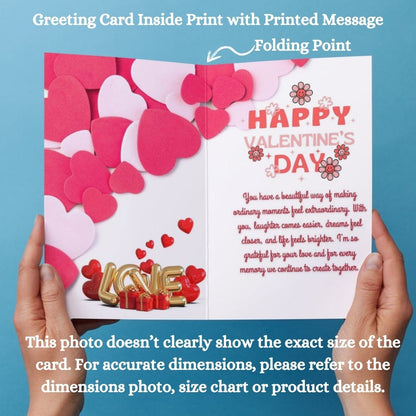 Valentine's Day Greeting Card with Envelope