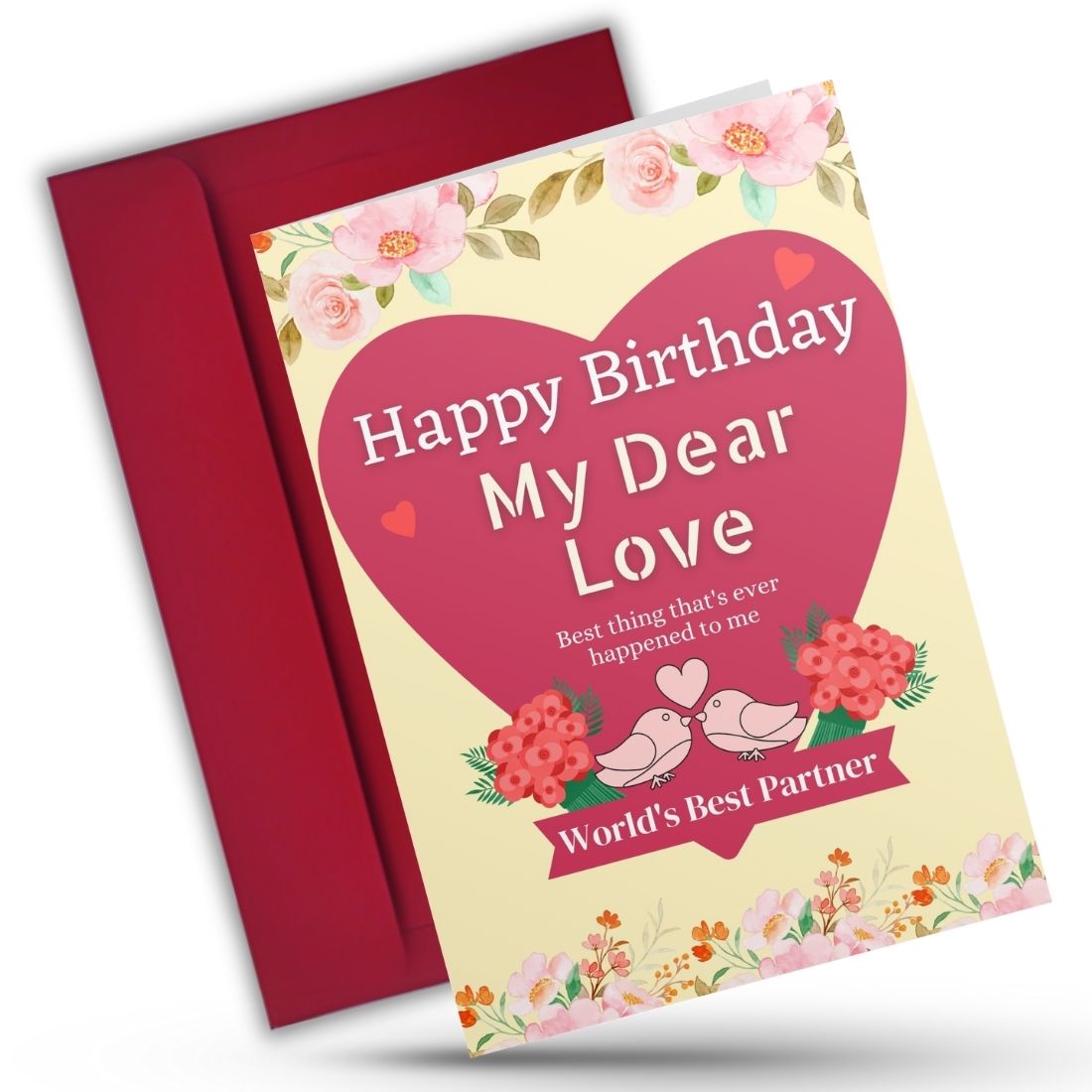 Love Birthday Greeting Card