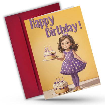 Happy Birthday Greeting Card For Family, Friends