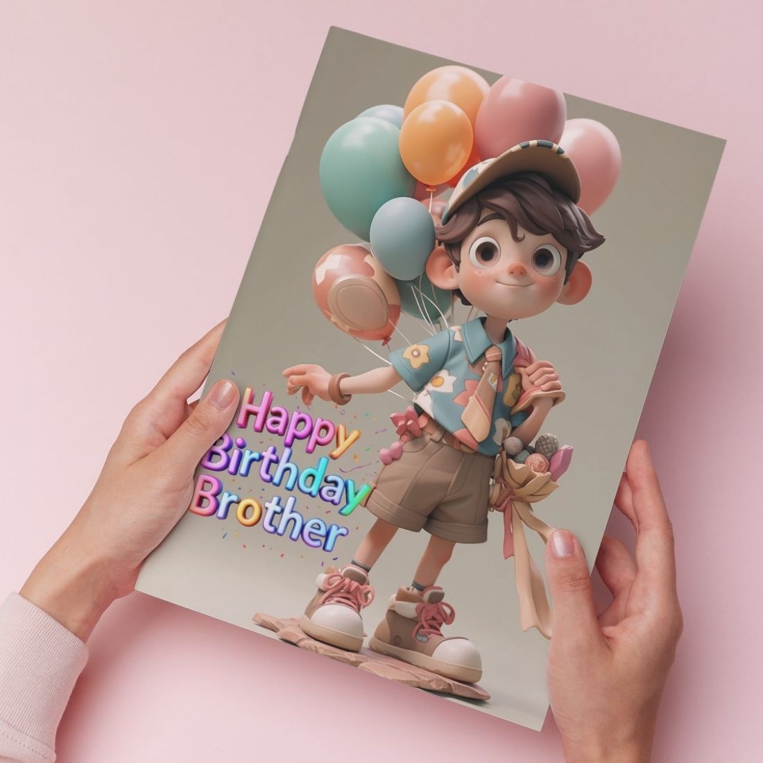 Brother Birthday Greeting Card with Envelope