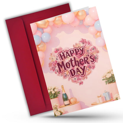 Mother's Day Greeting Card with Envelope - Gift for Mom