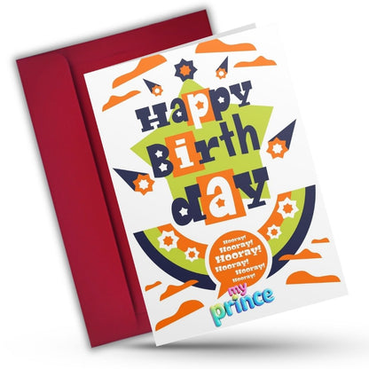 Son Birthday Greeting Card with Envelope