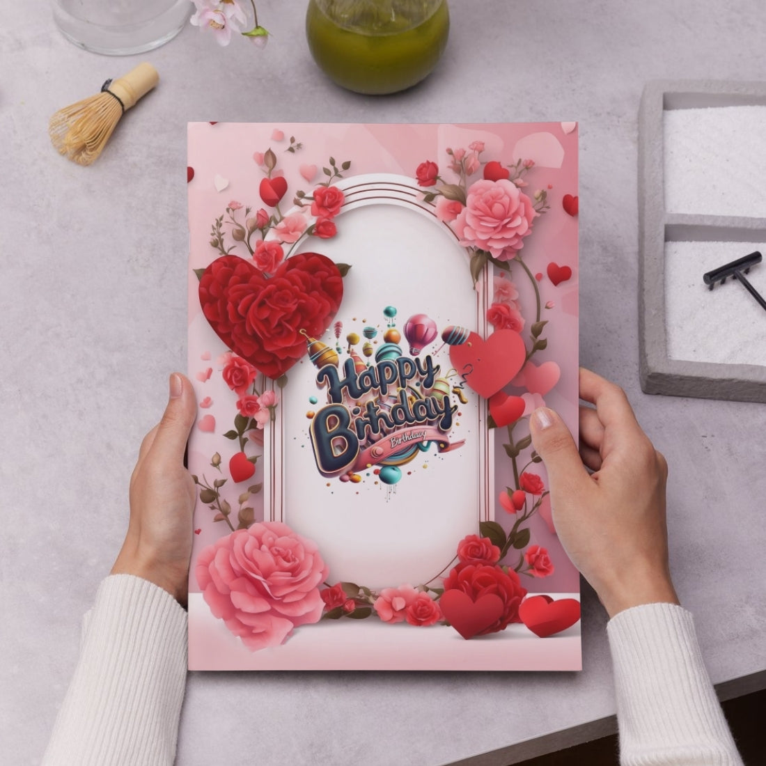 Happy Birthday Greeting Card For Family, Friends