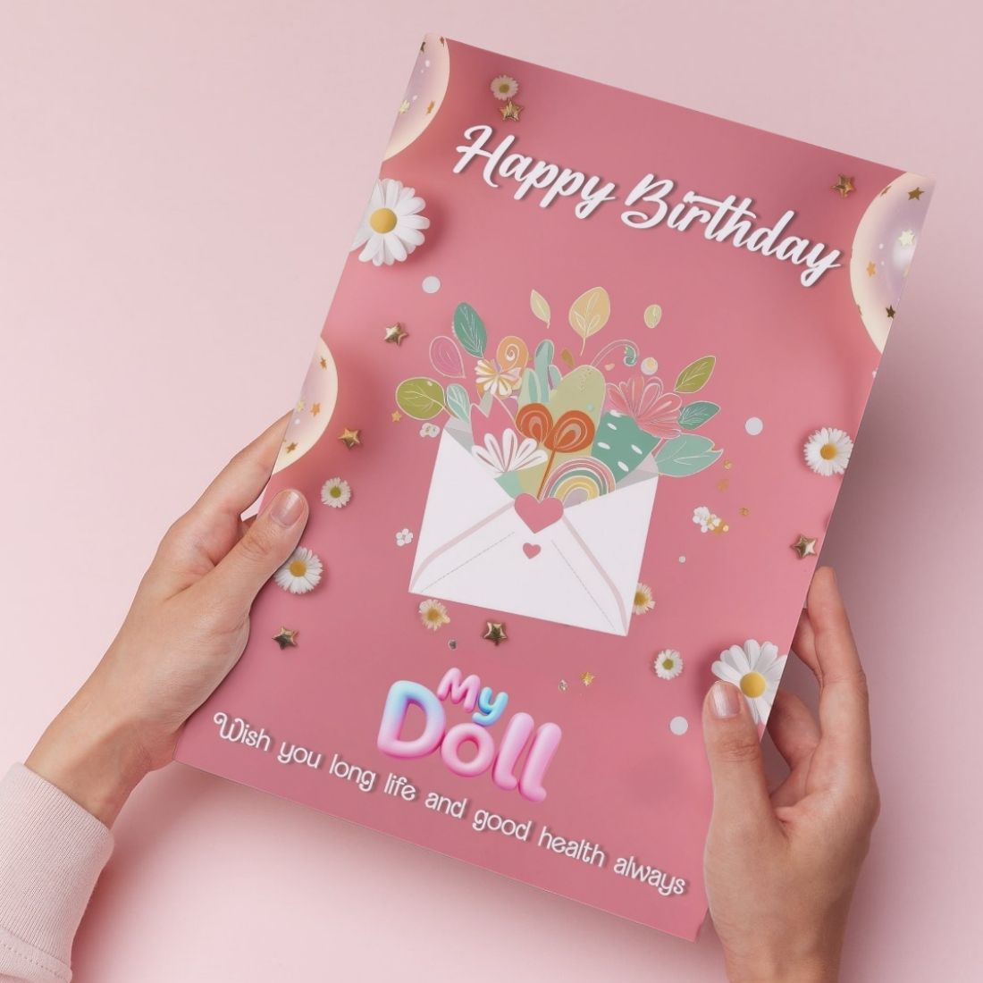 Daughter Birthday Greeting Card with Envelope