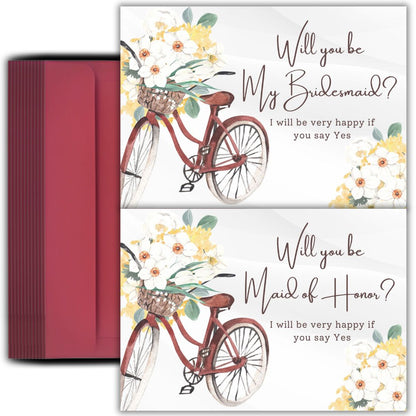 Bridesmaid Proposal Invitation Cards 5.8x8.3inch | Wedding Invite