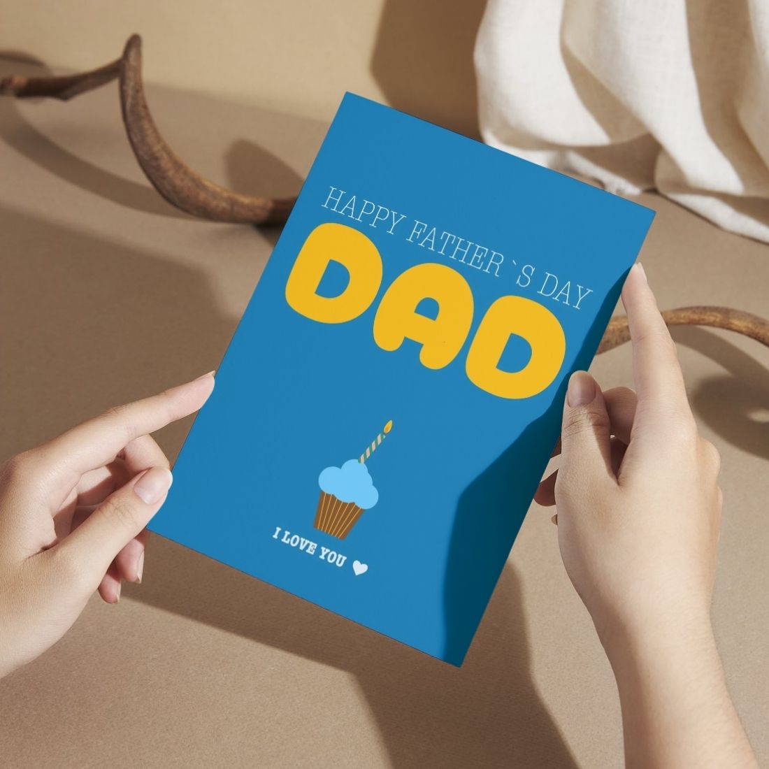 Father's Day Card for Dad — Printed Greeting Card with Envelope