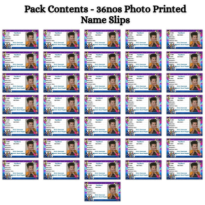 Kids Photo Name Slips Pack of 36