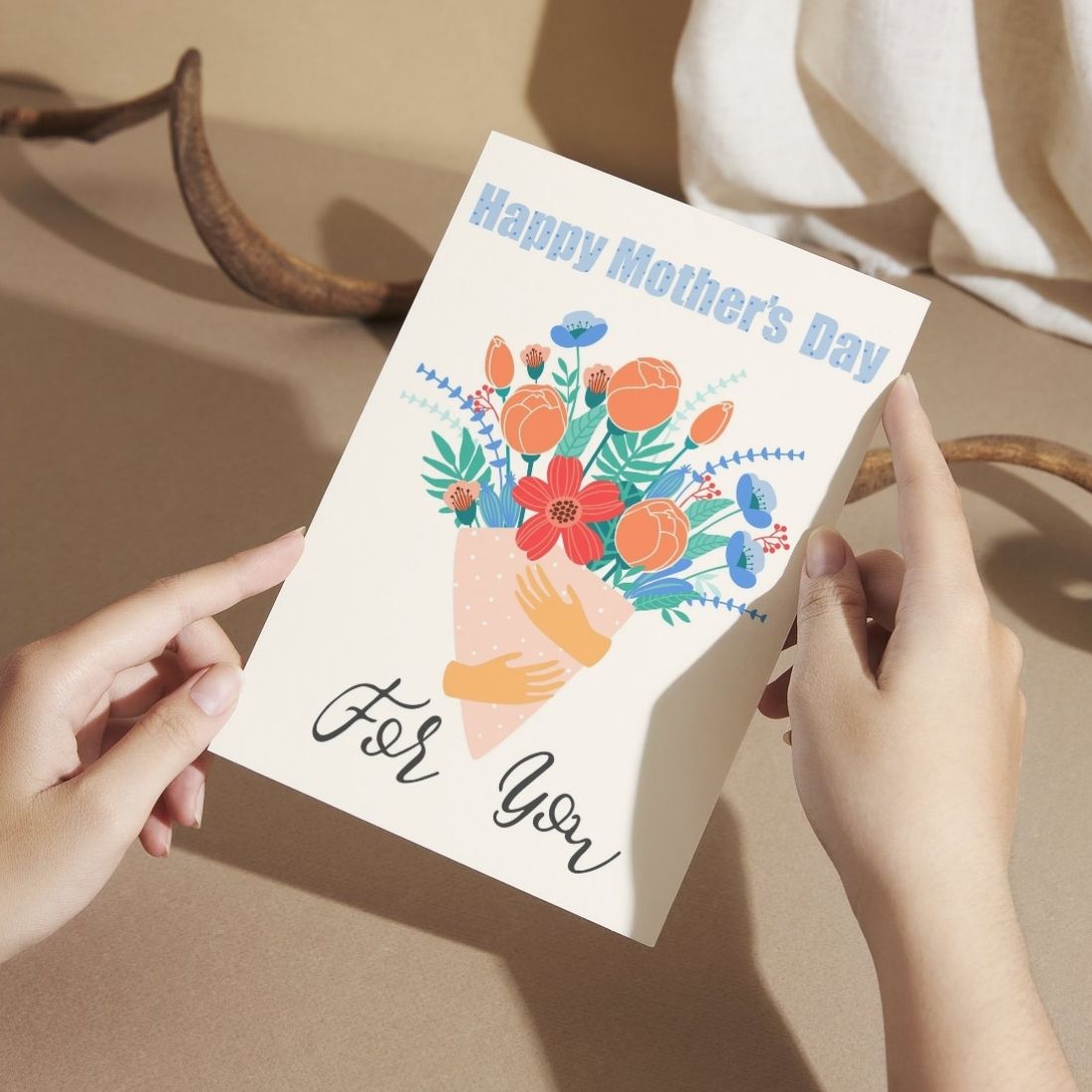 Mother's Day Greeting Card with Envelope - Gift for Mom