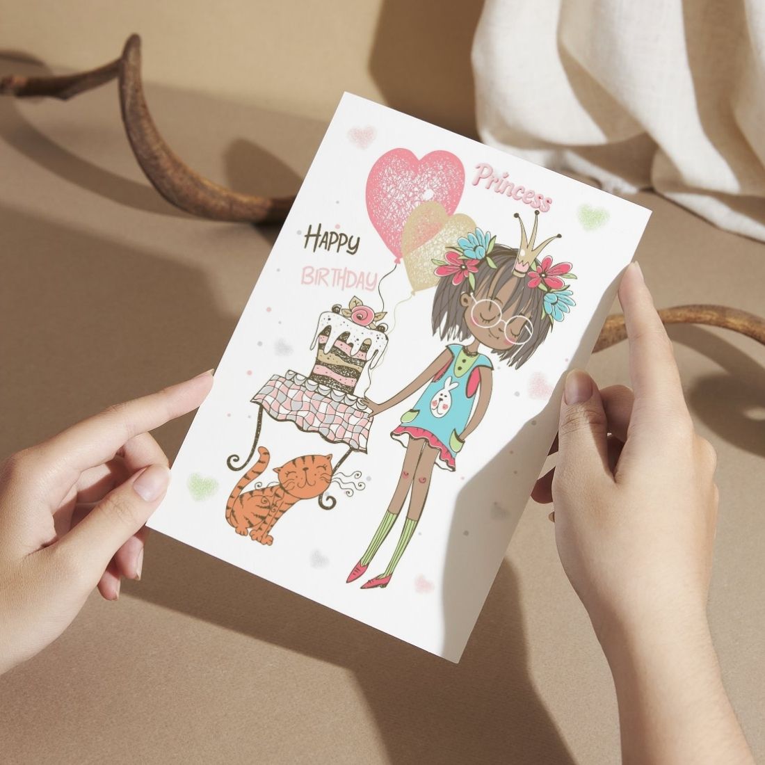 Daughter Birthday Greeting Card with Envelope