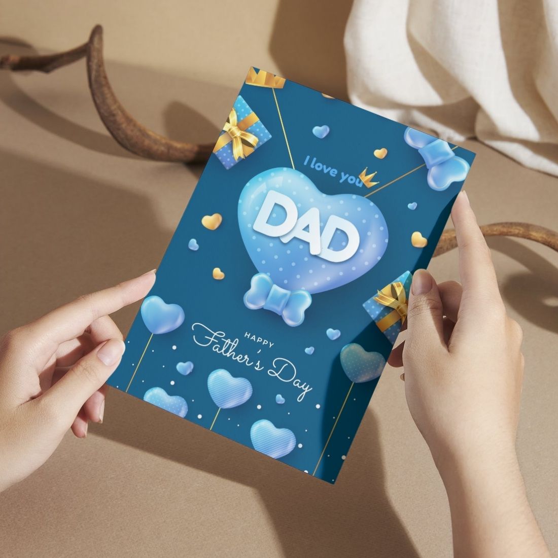 Father's Day Card for Dad — Printed Greeting Card with Envelope