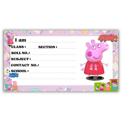 Kids Name Slips Cartoon Printed - Pack of 36 - Self Fill in