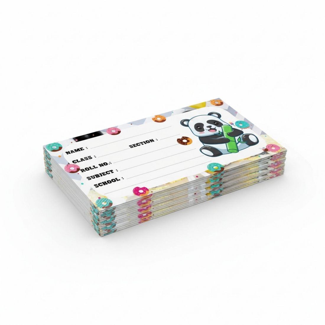 Kids Name Slips Cartoon Printed - Pack of 36 - Self Fill in