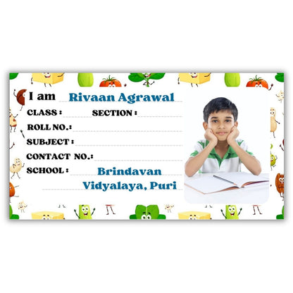 Kids Photo Name Slips Pack of 36