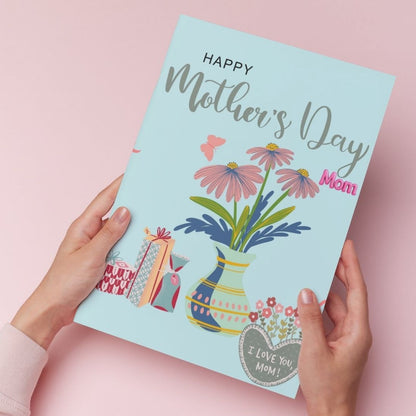 Mother's Day Greeting Card with Envelope - Gift for Mom