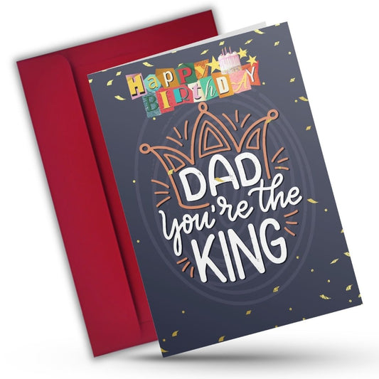 Happy Birthday Card for Dad — Printed Greeting Card with Envelope