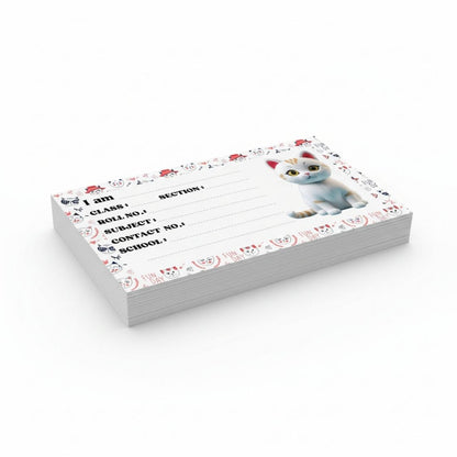 Kids Name Slips Cartoon Printed - Pack of 36 - Self Fill in