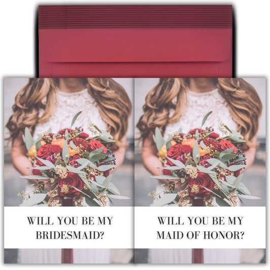 Bridesmaid Proposal Invitation Cards 5.8x8.3inch | Wedding Invite