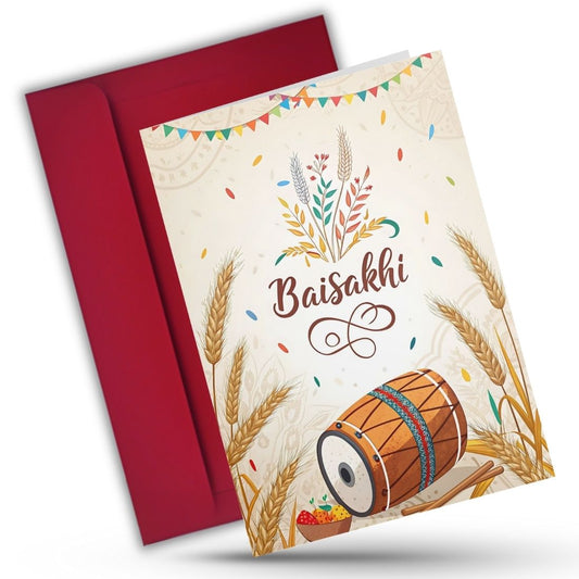Baisakhi Festival Greeting Card with Envelope