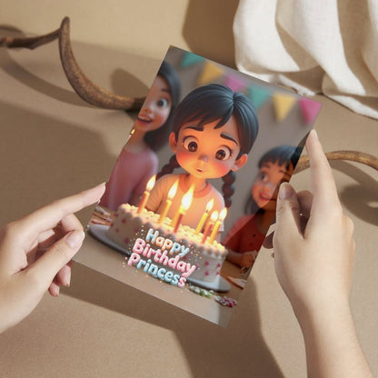Daughter Birthday Greeting Card with Envelope