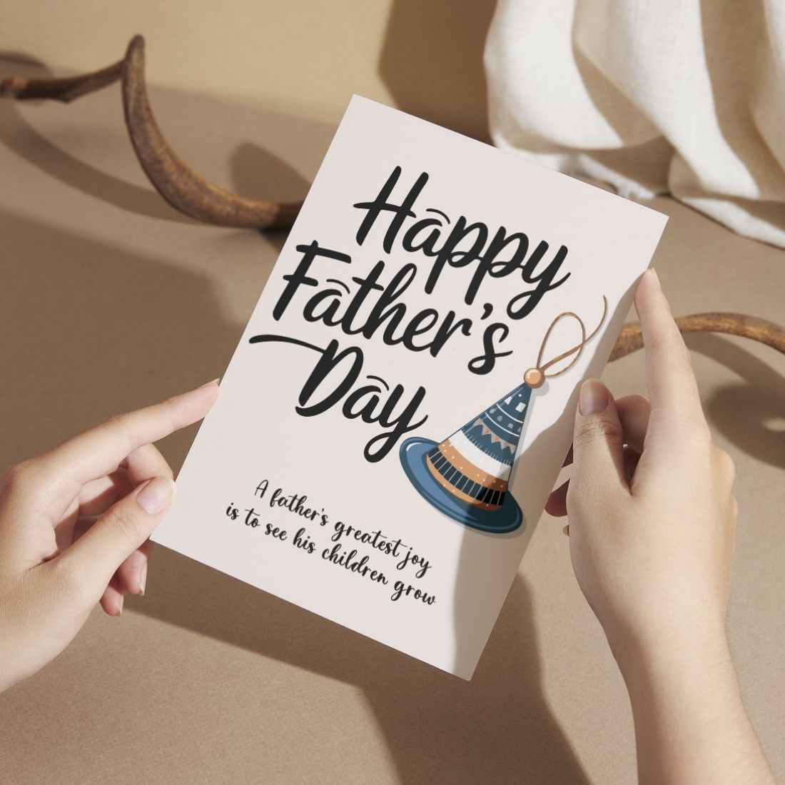 Father's Day Card for Dad — Printed Greeting Card with Envelope