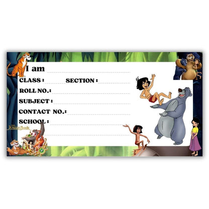 Kids Name Slips Cartoon Printed - Pack of 36 - Self Fill in