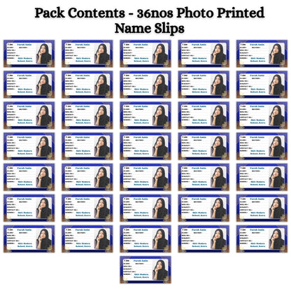 Kids Photo Name Slips Pack of 36