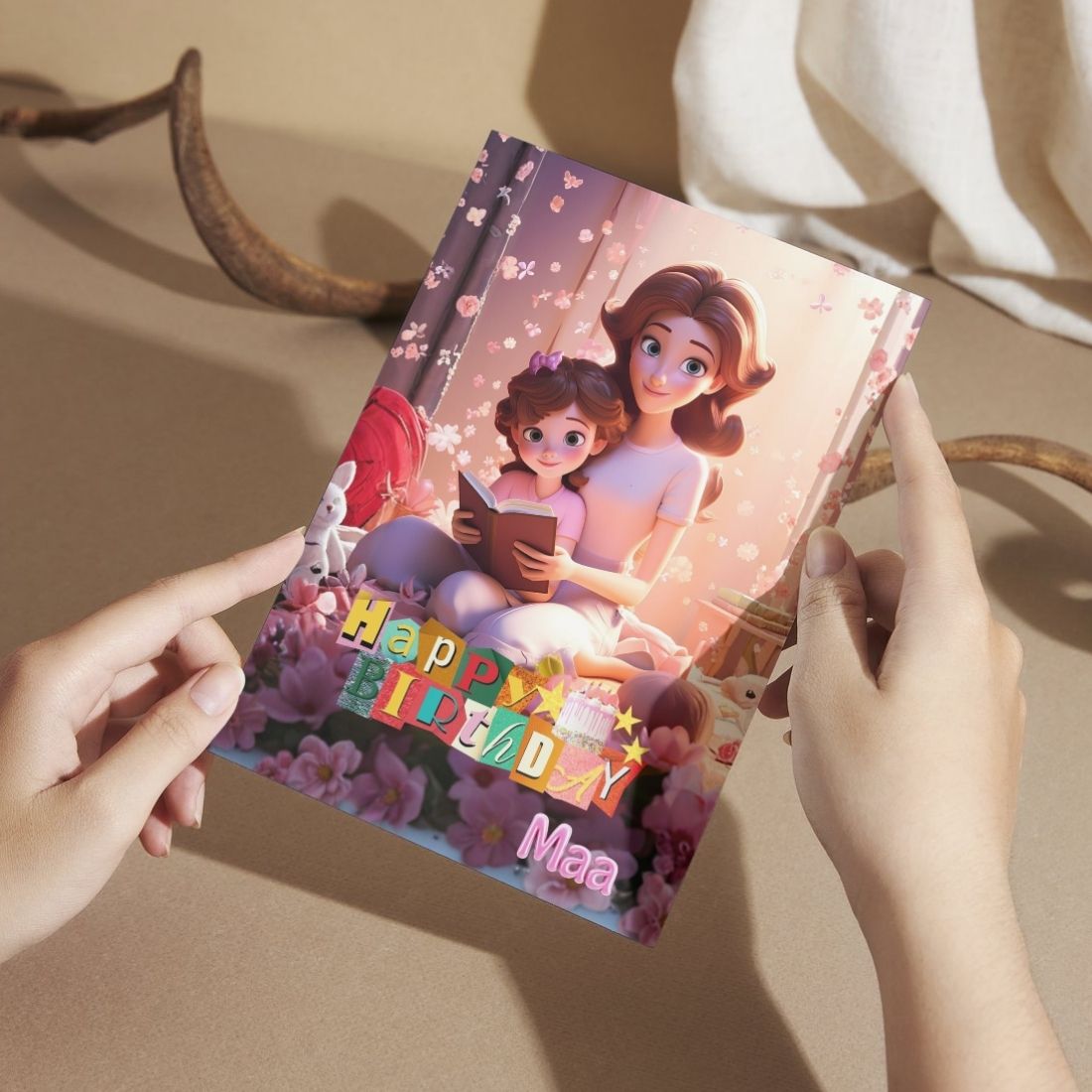 Mother Birthday Greeting Card with Envelope