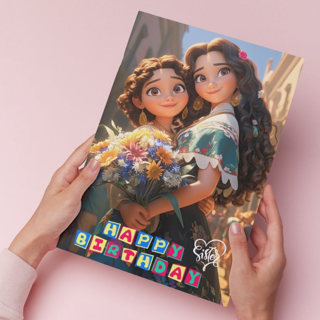 Sister Birthday Greeting Card with Envelope