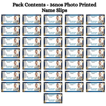 Kids Photo Name Slips Pack of 36