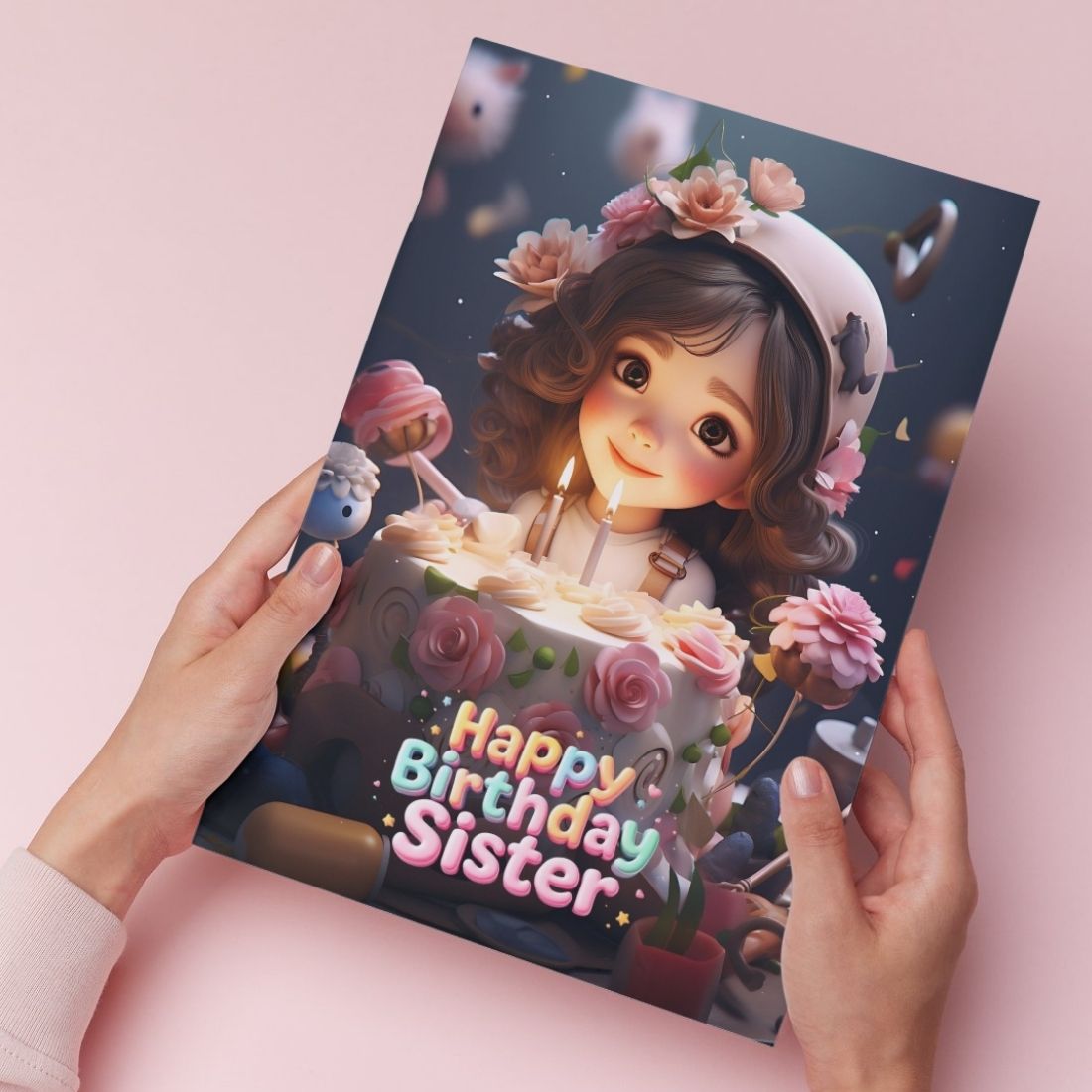 Sister Birthday Greeting Card with Envelope
