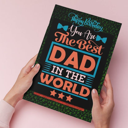Happy Birthday Card for Dad — Printed Greeting Card with Envelope